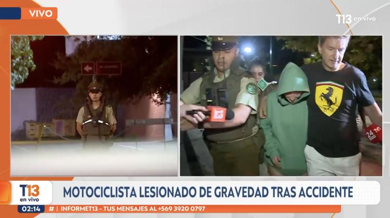 Fran Maira protagonizó grave atropello en Lo Barnechea.