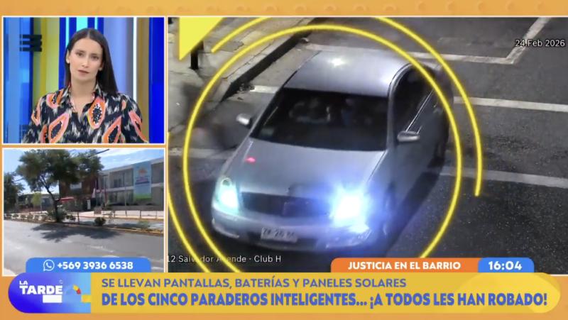 La banda que roba paraderos inteligentes en Pedro Aguirre Cerda.