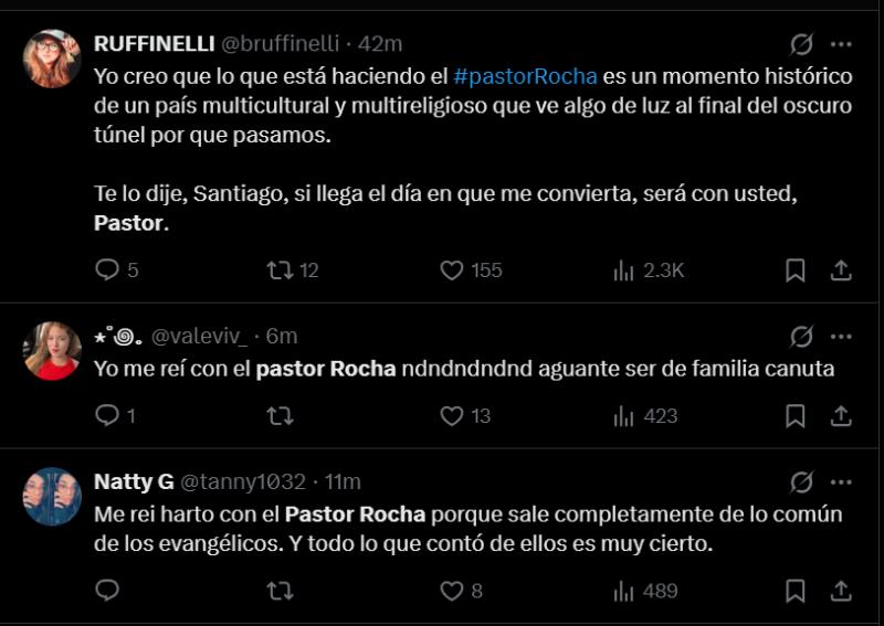 Reacciones que generó la rutina de Pastor Rocha - X