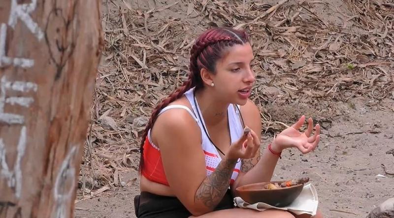 Chilota se enojó tras la competencia y quedar nominada.