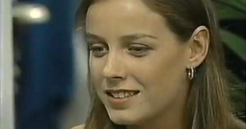 Claudia Conserva en la teleserie "El amor está de moda", 1995. Créditos: 13Rec.