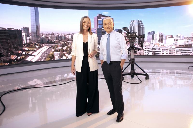 Consuelo Saavedra e Iván Valenzuela en T13.