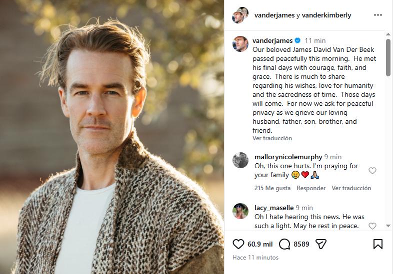 James David Van Der Beek | Kimberly Van Der Beek - Instagram