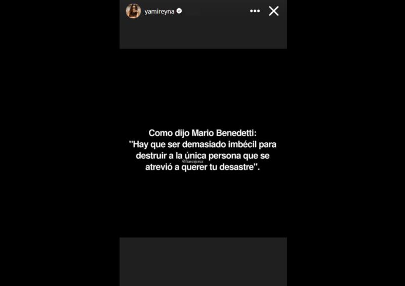 La indirecta de Yamila Reyna a Américo