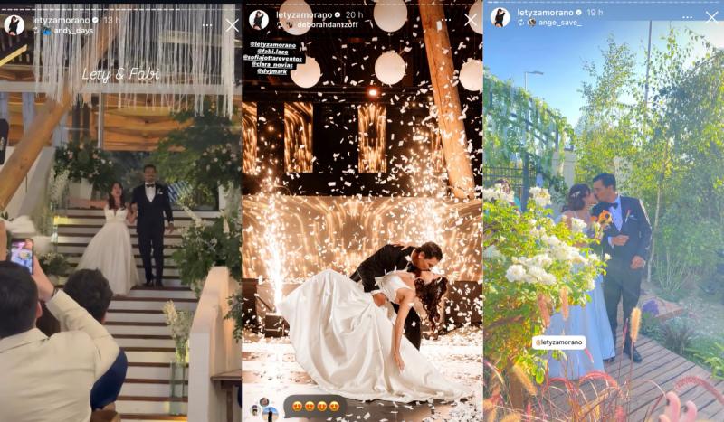 Leticia Zamorano contrajo matrimonio y compartió con varios excompañeros.