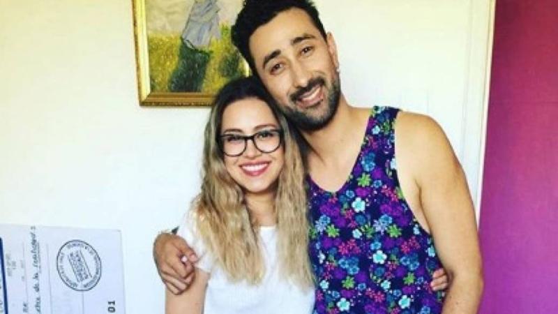 Dunga, cantante de La Combo Tortuga, y Karla Melo