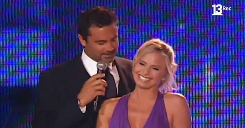 El "beso" de los animadores del Festival de Viña 2009