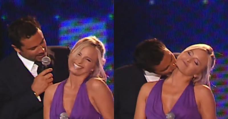 El "beso" de los animadores del Festival de Viña 2009. Créditos: 13Rec