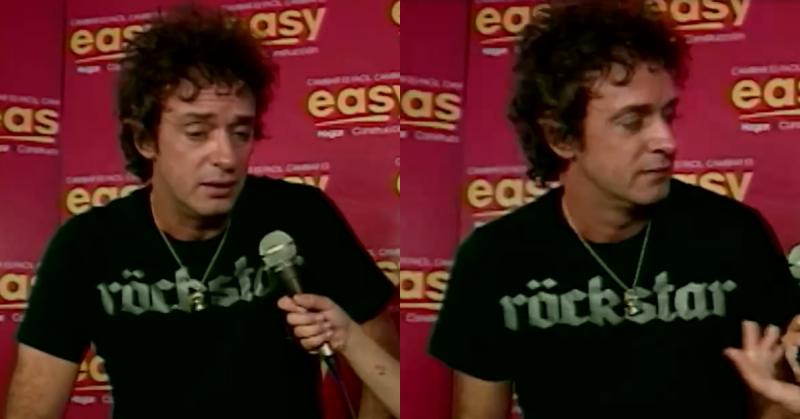 Gustavo Cerati fue entrevistado tras su presentación en el Festival de Viña 2007