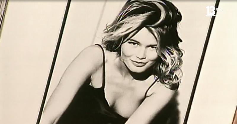 Claudia Schiffer visitó el programa Noche de Ronda en el año 1996