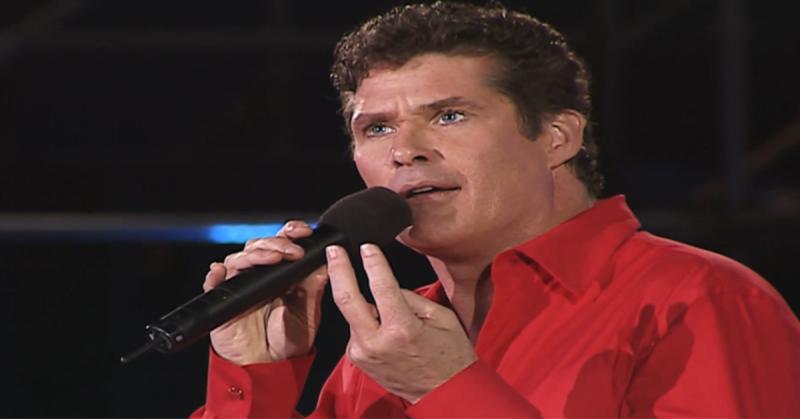 David Hasselhoff se presentó en el Festival de Viña 2001