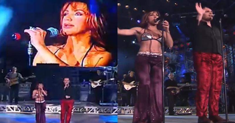 Ana Torroja y Miguel Bosé se presentaron juntos en el Festival de Viña 2001