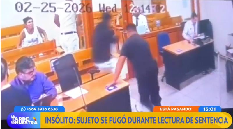 Insólita fuga de imputado de 19 años en el Juzgado de Garantía de Colina