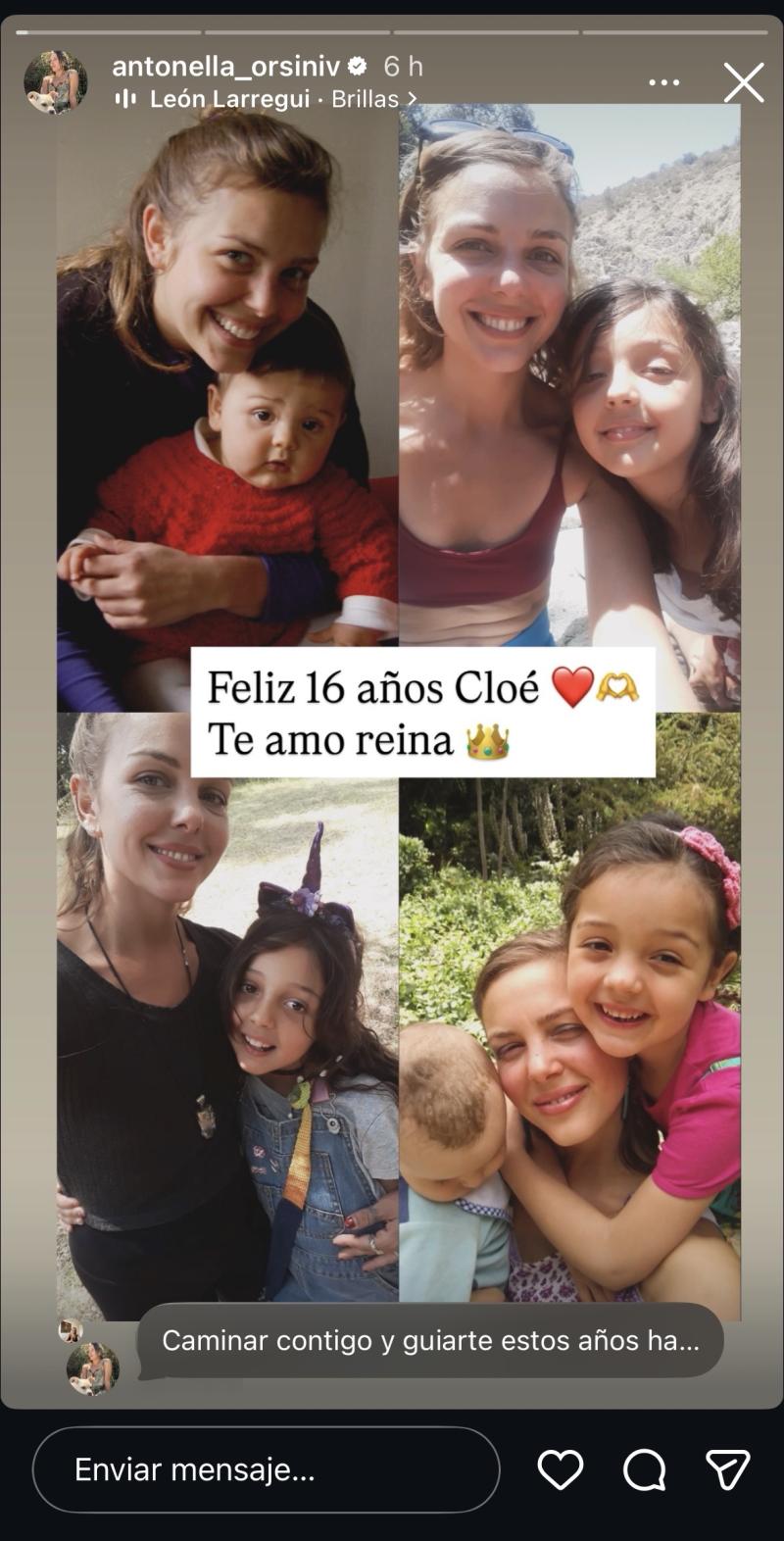 Antonella Orsini comparte foto para saludar a su hija en su cumpleaños.