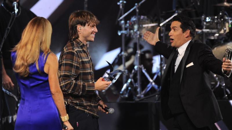 Karen Doggenweiler y Rafael Araneda en el Festival de Viña - Créditos: Agencia Uno