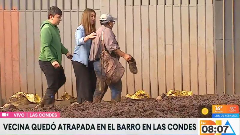 Equipo de "Tu Día" ayuda a trabajadora de Las Condes