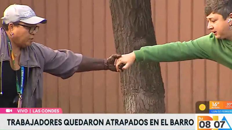 Equipo de "Tu Día" ayuda a trabajadora de Las Condes