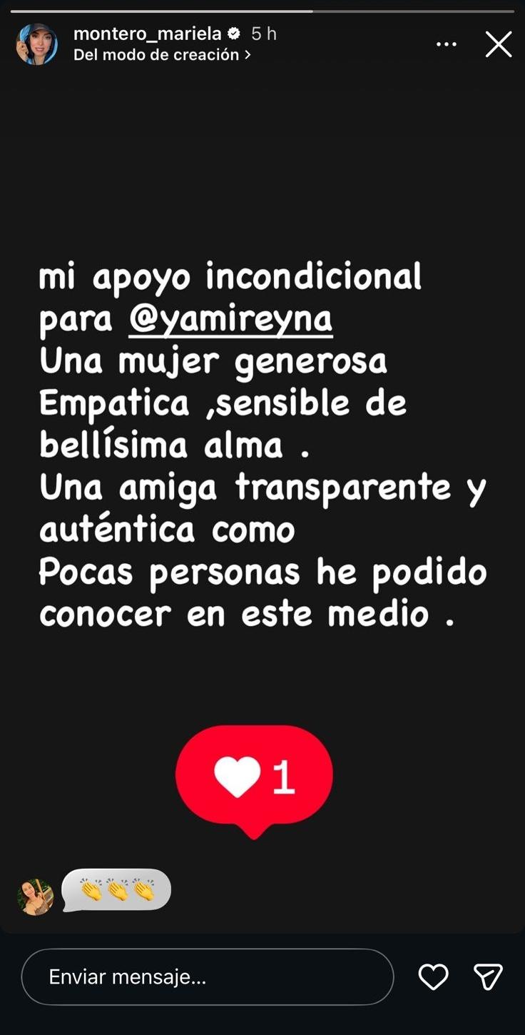 Amiga de Yamila Reyna, Mariela Montero entrega mensaje de apoyo tras quiebre con Américo | Instagram
