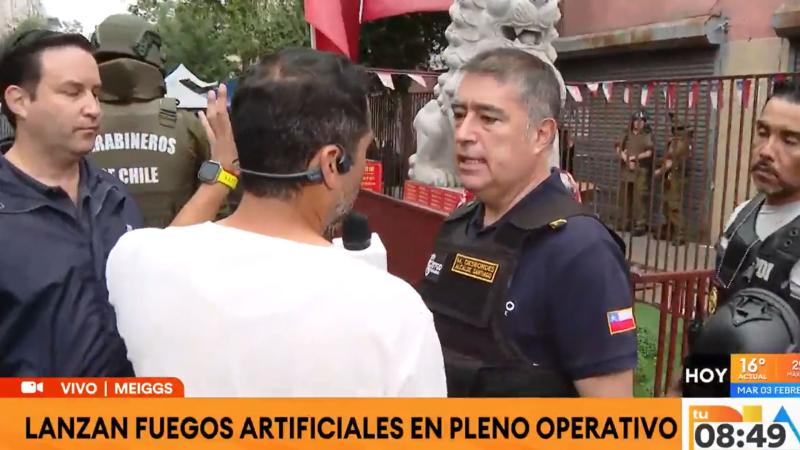 Mario Desbordes, alcalde de Santiago, hablando con "Tu Día" en Barrio Meiggs