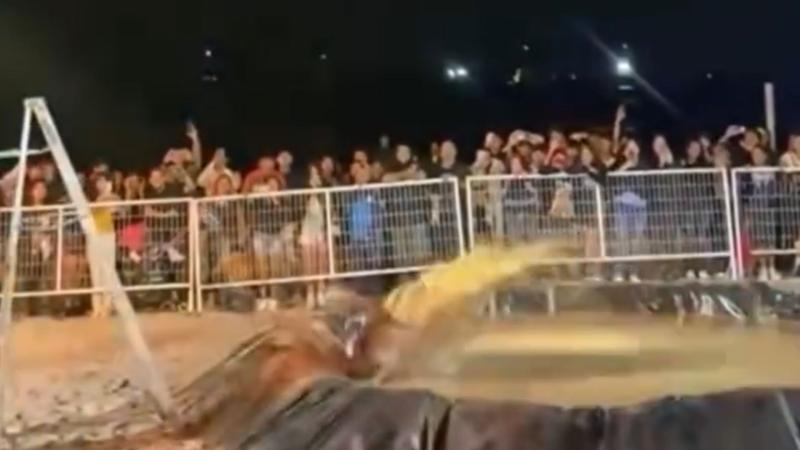 Caída en campeonato de "guatazos" de Mejillones - Captura de video