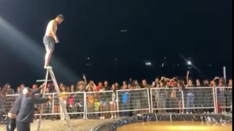 Caída en campeonato de "guatazos" de Mejillones - Captura de video