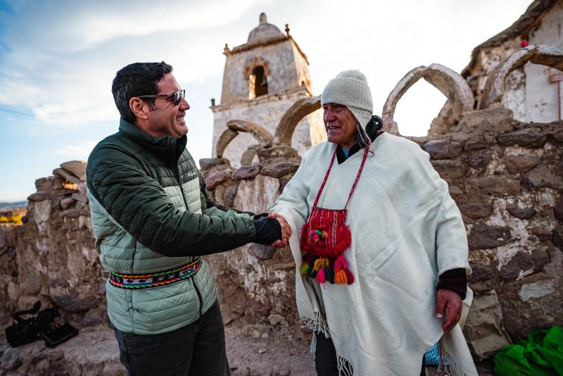 Pancho Saavedra en Lugares que hablan. Créditos: Canal 13