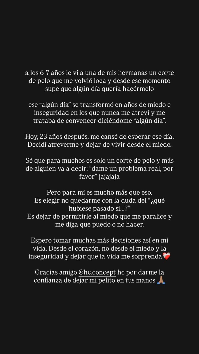 Anto Bosman y la explicación de su jugado cambio de look - Instagram