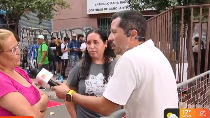 Rodrigo Pérez de "Tu Día" en Barrio Meiggs