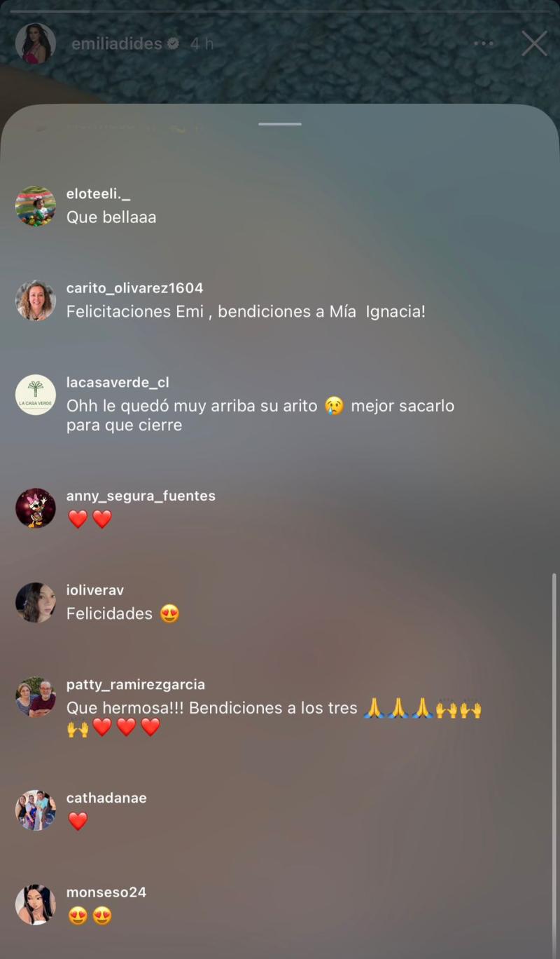 Reacciones que generó la foto de la hija de Emilia Dides y Sammis Reyes - Instagram