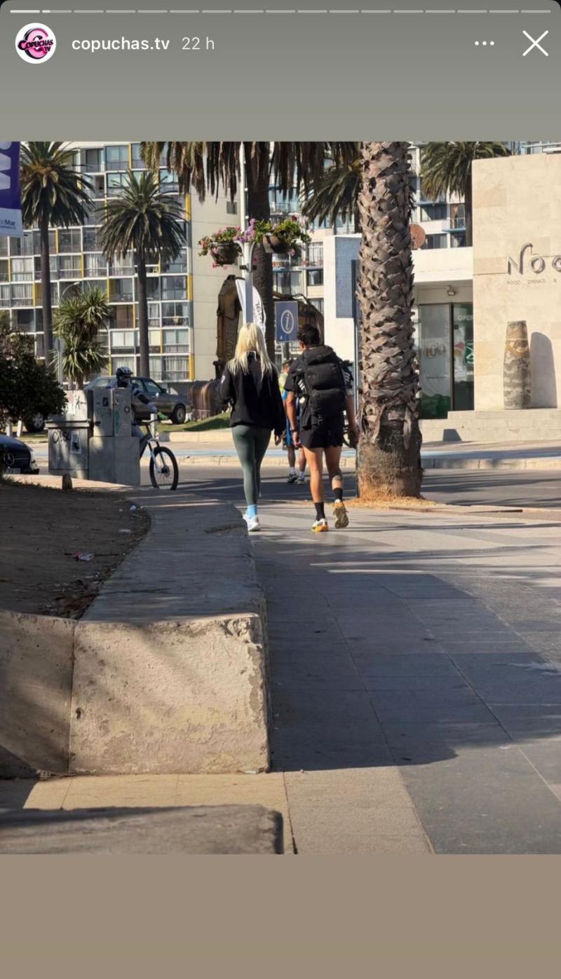 Chapu Puelles y Vesta Lugg fueron captados juntos - Créditos: CopuchasTV