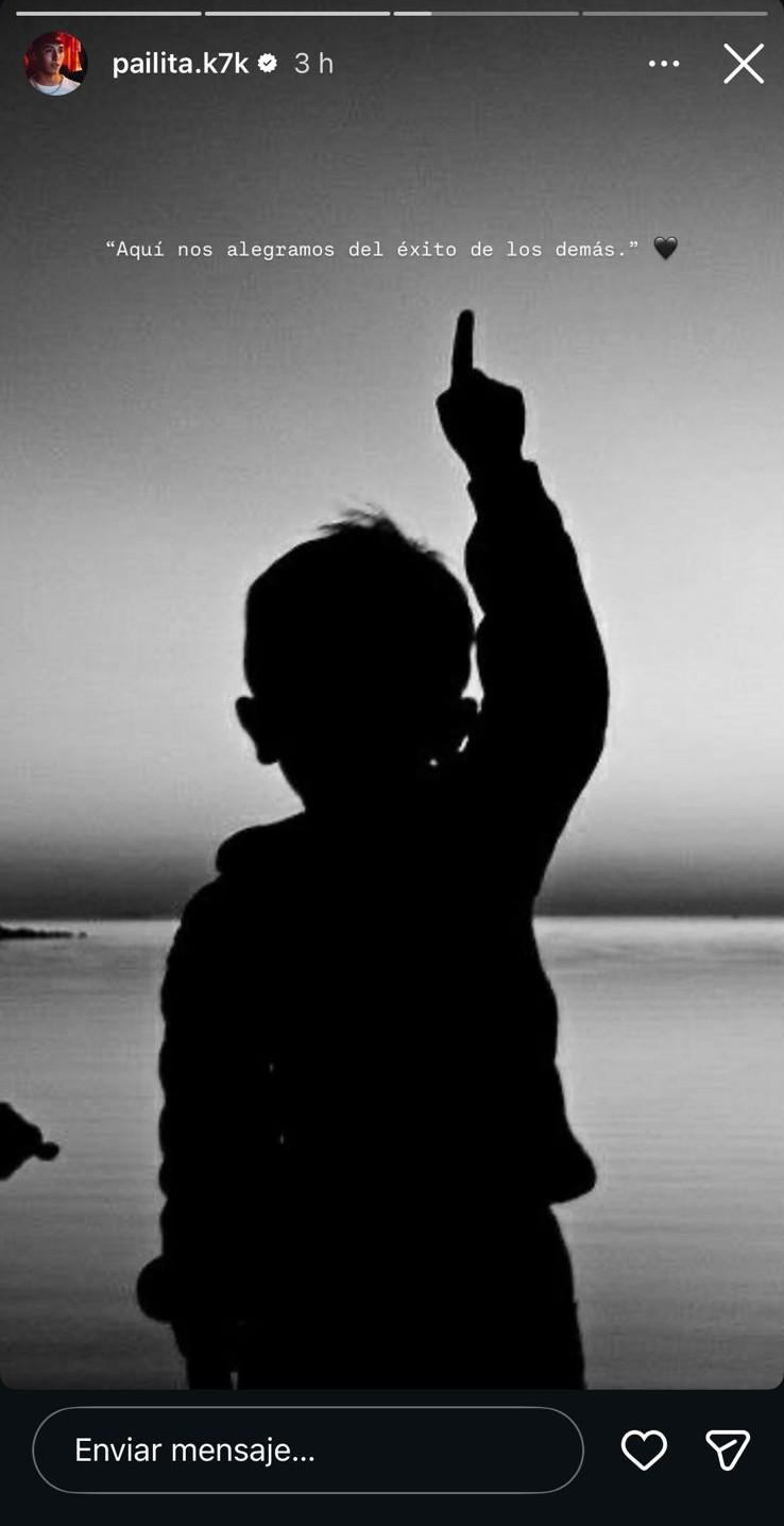 La imagen que subió Pailita tras triunfo de Skarleth Labra.