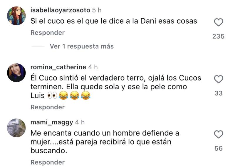Comentarios en reel de Danilo 21 | Instagram