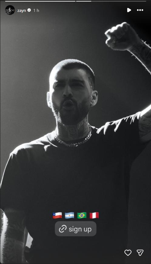 Zayn Malik en Instagram