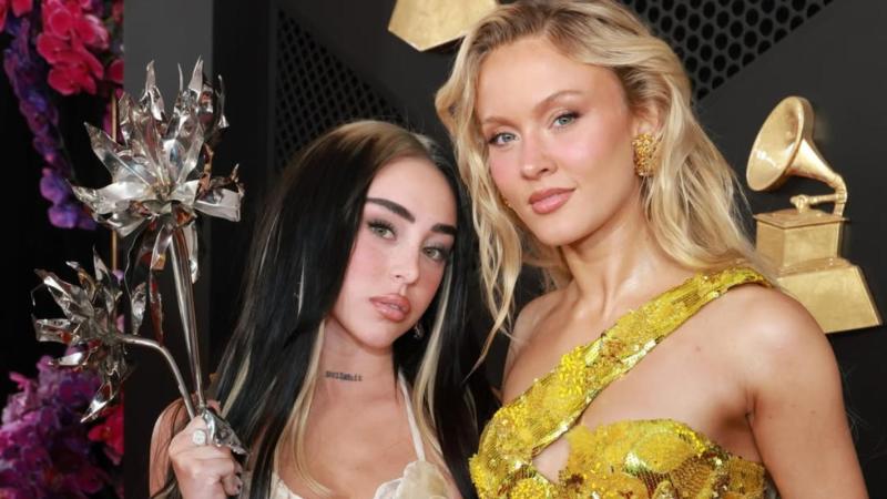 Zara Larsson y Nicki Nicole Grammys 2026 - AFP