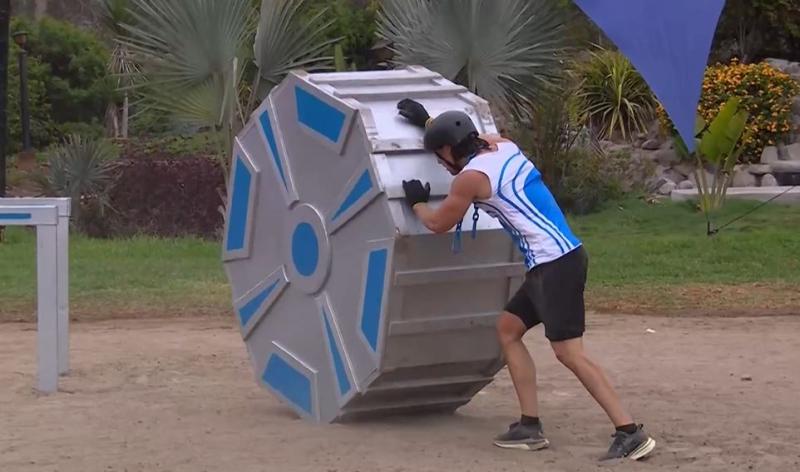 Alan Didier partió con 15 segundos de desventaja. Esta fue una sanción que le impuso Atenea.