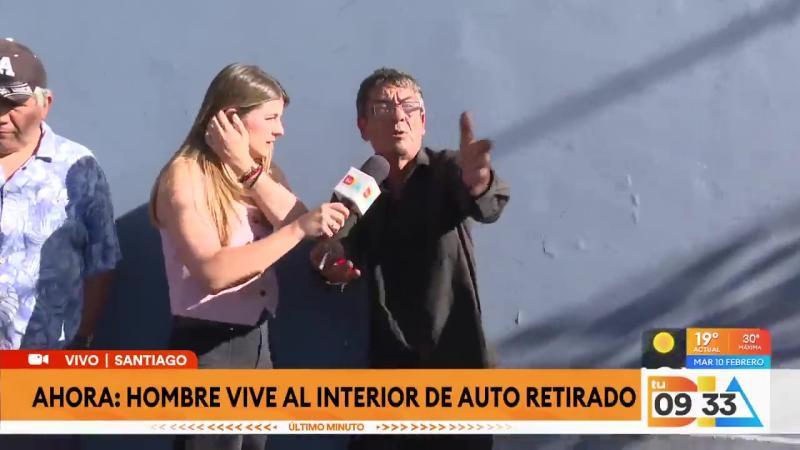 Santiago: Hombre es detenido tras resistirse a retiro de vehículo que usaba como hogar | Tu Día