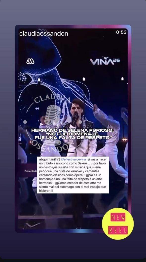 Hermano de Selena criticó el homenaje a la cantante.