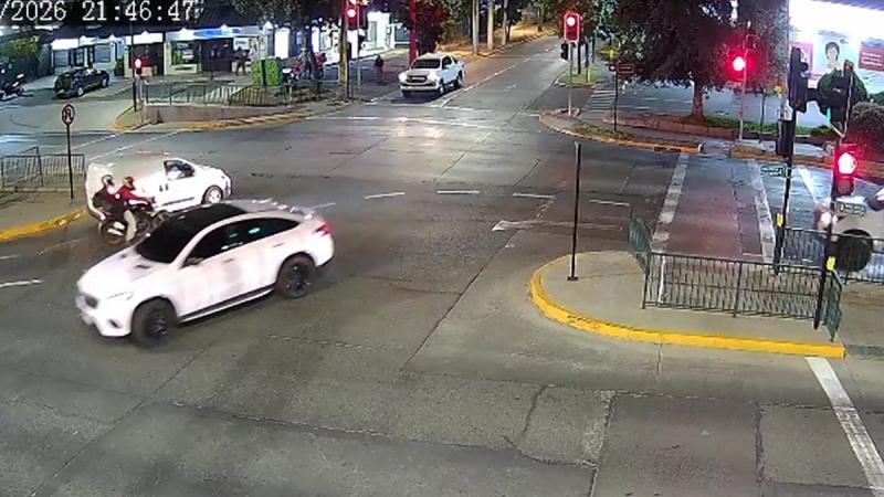 Fran Maira protagonizó accidente en Lo Barnechea | Registro T13