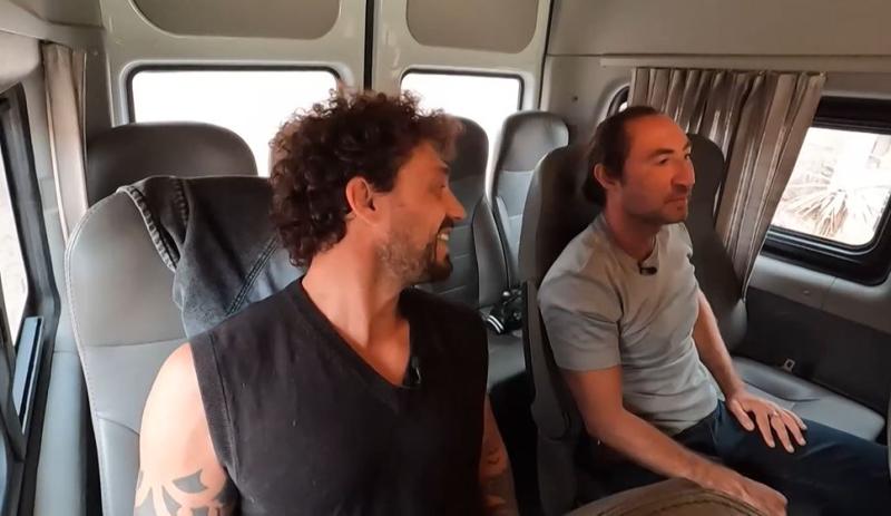 Joche y Mario pudieron disfrutar de un día afuera del encierro.