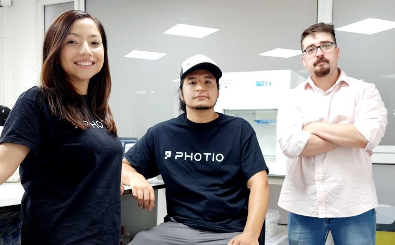 Matías Moya, Jaime Rovegno y Constanza Escobar, fundadores de Photio. Créditos: Photio.cl