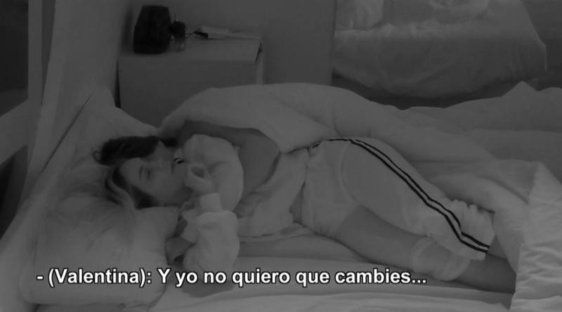 Valentina Concha y Alan Didier continuaron discutiendo cuando las luces se apagaron.