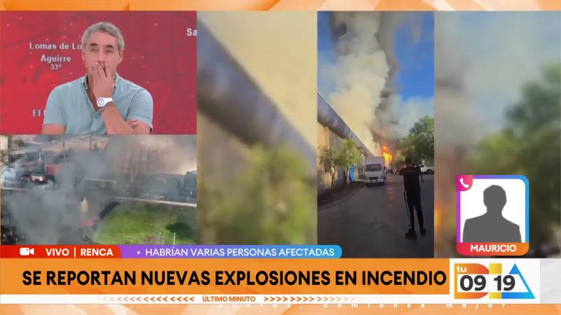 Se reportan nuevas explosiones en incendio | Renca | Tu Día
