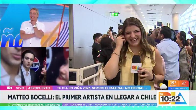 Matteo Bocelli: el primer artista en llegar a Chile