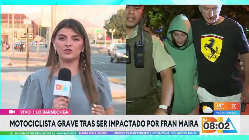 Motociclista grave tras ser imapctado por Fran Maira | Tu Día