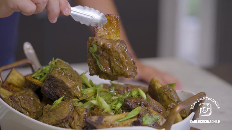 Asado de tira con carne regenerativa en Vive Sustentable de 13C.