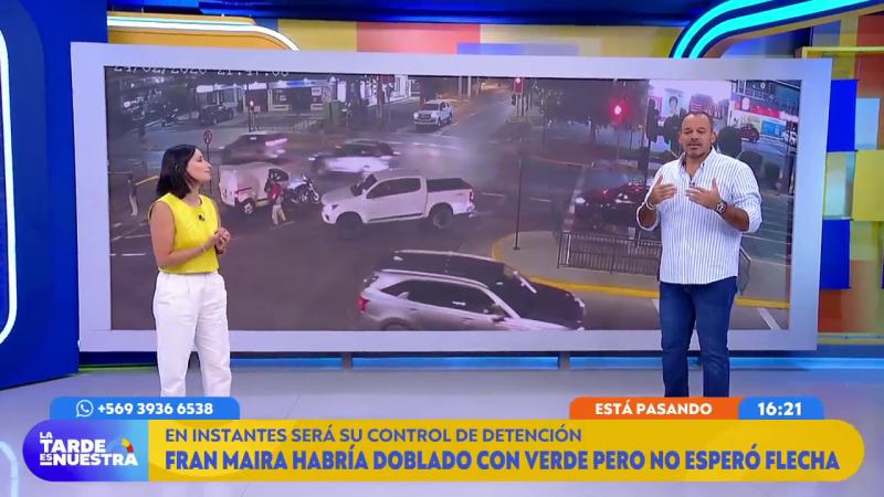 Fran Maira protagonizó accidente en Lo Barnechea | La Tarde es Nuestra