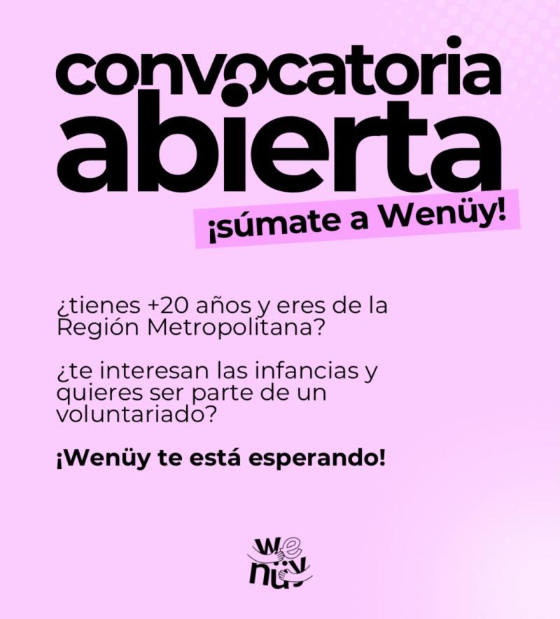Fundación Wenüy busca voluntarios