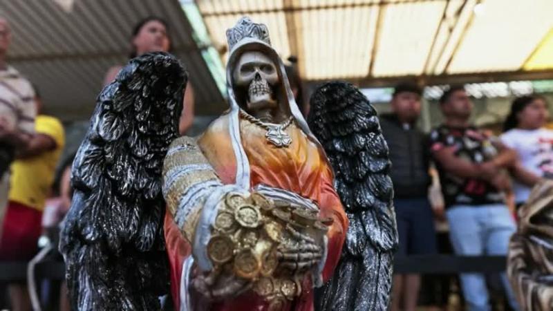 Figura de la Santa Muerte. Créditos: 13C
