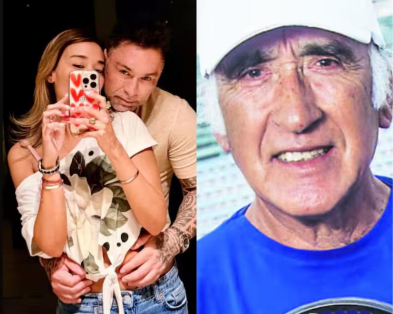 Marcelo Ríos, pareja y su suegro, Patricio Cornejo