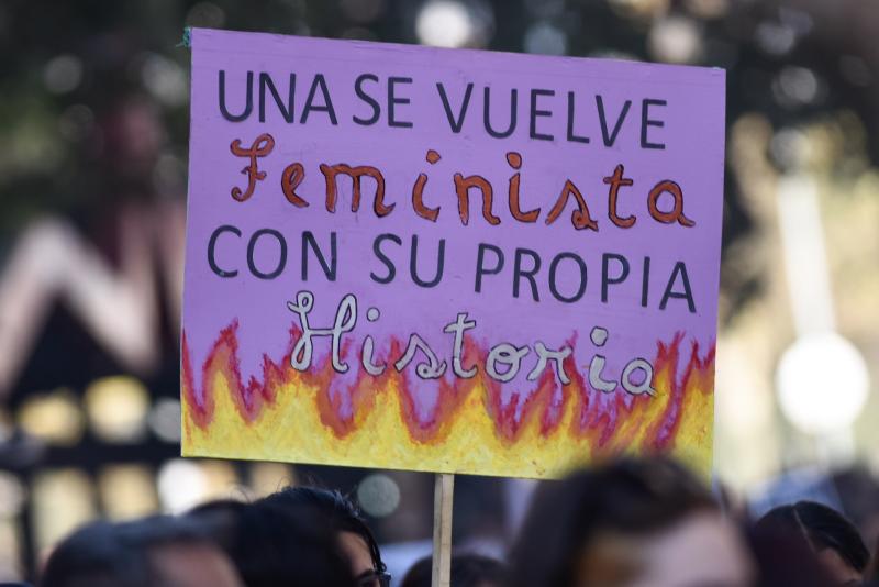 8M en Chile. Día de la Mujer. Créditos: Agencia UNO.